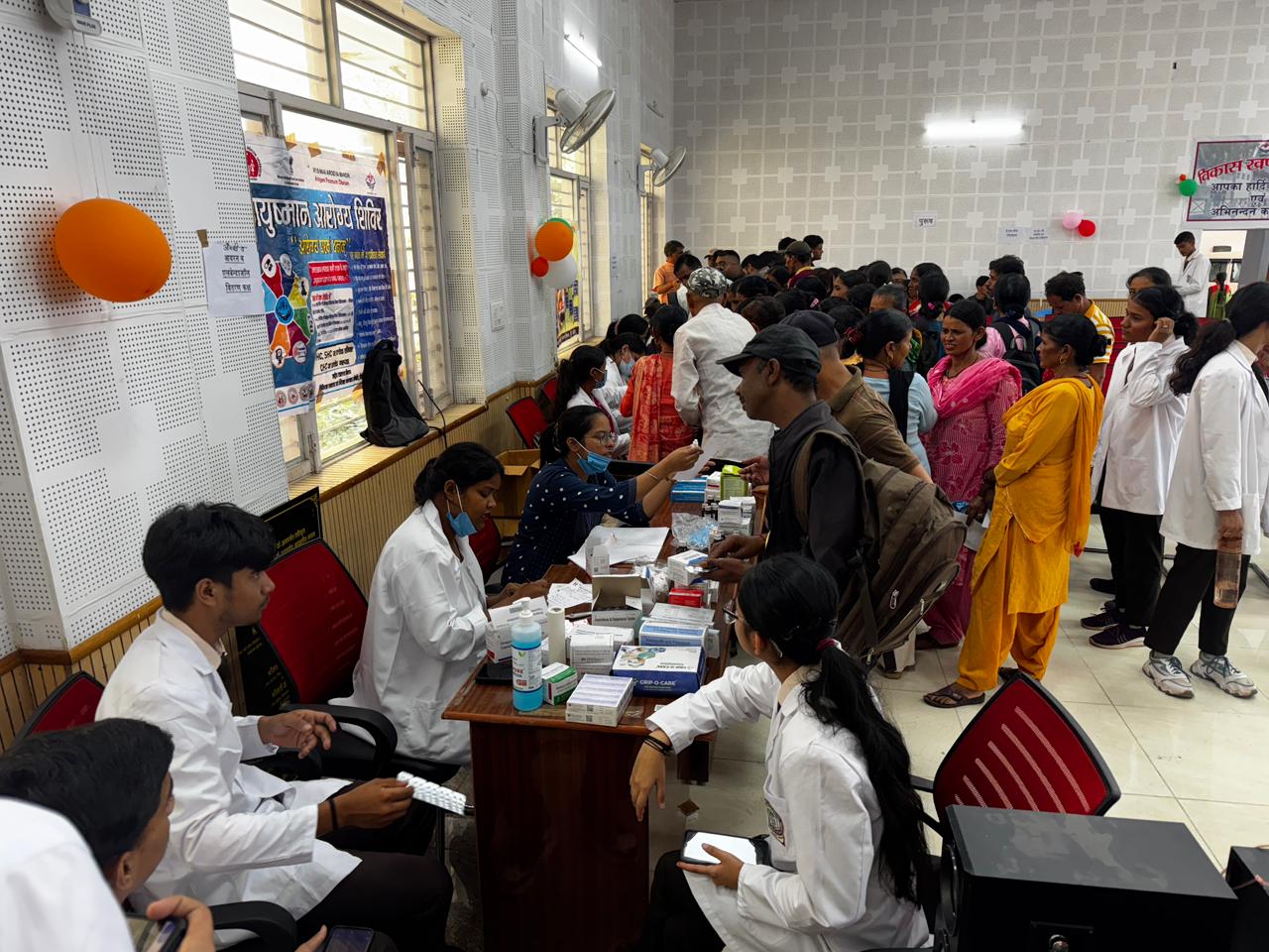 सेवा पर्व के अंतर्गत चिकित्सा शिविरों का आयोजन 1006 लोगों ने उठाया स्वास्थ्य सेवाओं का लाभ
