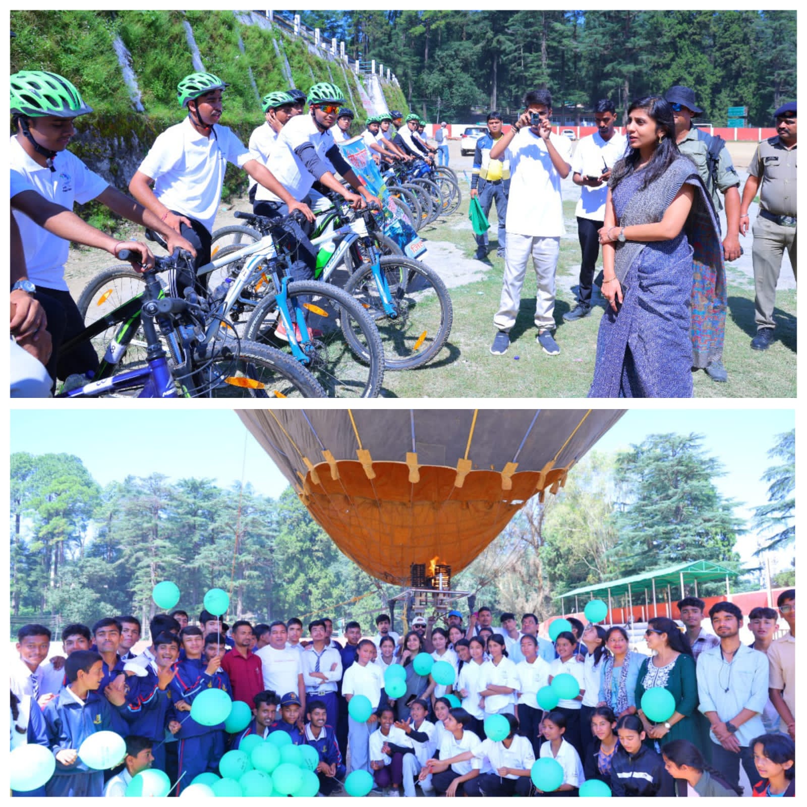 हॉट एयर बैलून,साइक्लिंग व स्वच्छता रैली के साथ विश्व पर्यटन दिवस कार्यक्रमों का आगाज