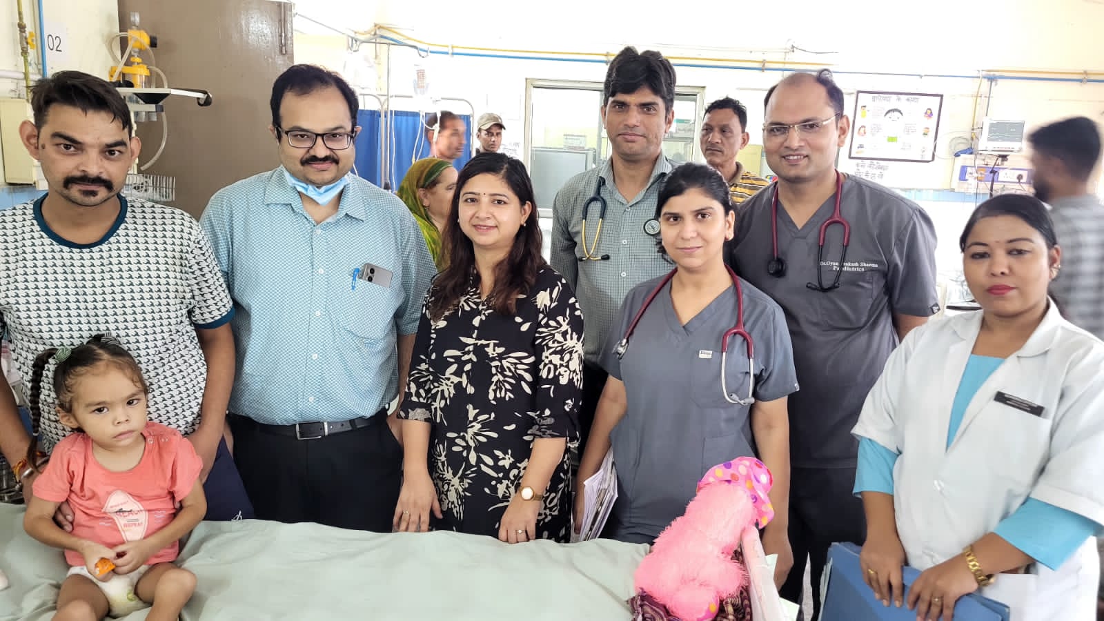 बेस अस्पताल के डॉक्टरों की मेहनत से बिकरस्टाफ ब्रेनस्टेम एन्सेफलाइटिस से जूझ रहे मासूम ने पाई नई जिंदगी