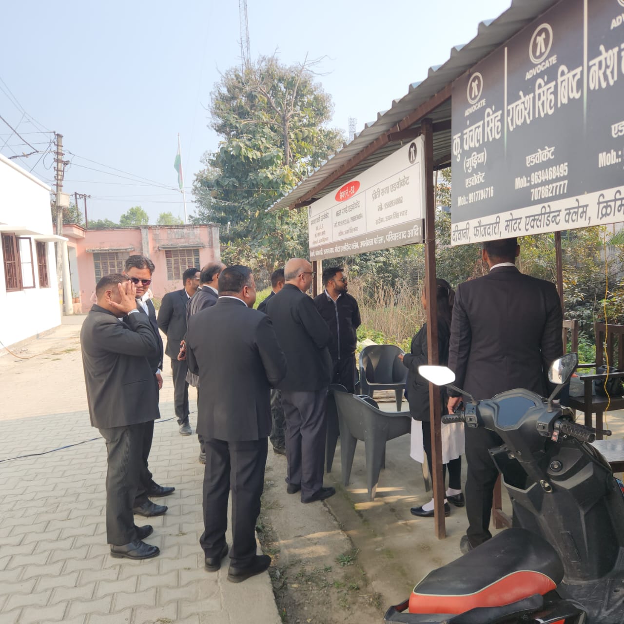 साह का सक्रिय संपर्क अभियान जारी बार काउंसिल चुनाव को लेकर अधिवक्ताओं से बढ़ाया संपर्क।