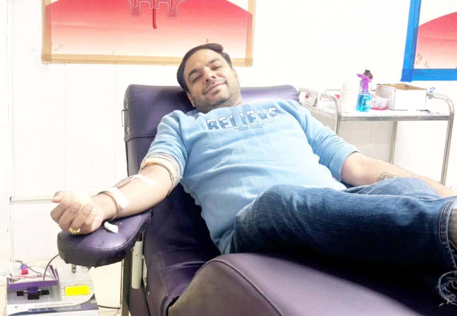 हर तीन महीने में रक्तदान करने वाले रक्तवीर योद्धा वैभव ग्रोवर