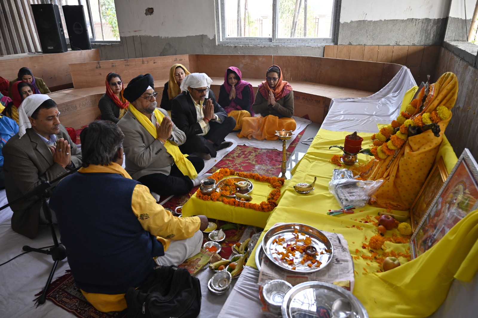 जेसीज की नव निर्मित जूनियर बिल्डिंग में बसंत पंचमी पर्व पर सरस्वती पूजन